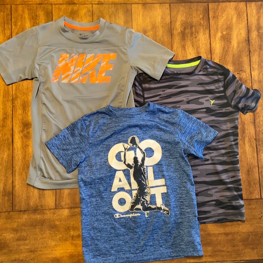Boys dri fit shirts